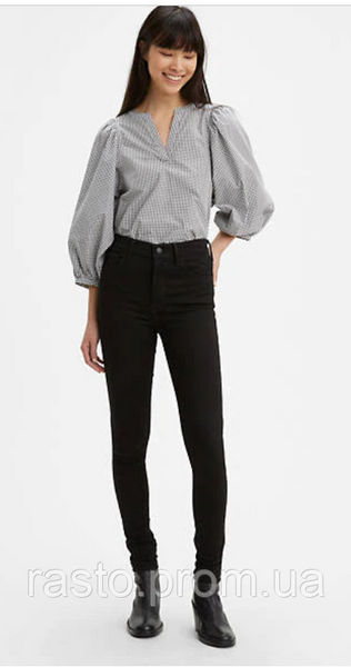 Жіночі чорні джинси скіні LEVIS 720 High-rise Super Skinny W25, W30L Л 720чер фото