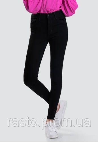 Жіночі чорні джинси скіні LEVIS 720 High-rise Super Skinny W25, W30L Л 720чер фото