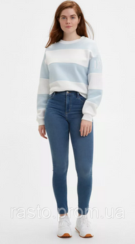 Женские узкие джинсы LEVIS 720 High-rise Super Skinny hipersoft скинни с высокой посадкой W26L28 Л720 софт фото