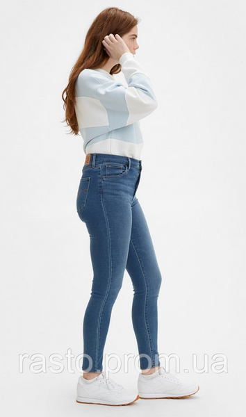 Женские узкие джинсы LEVIS 720 High-rise Super Skinny hipersoft скинни с высокой посадкой W26L28 Л720 софт фото