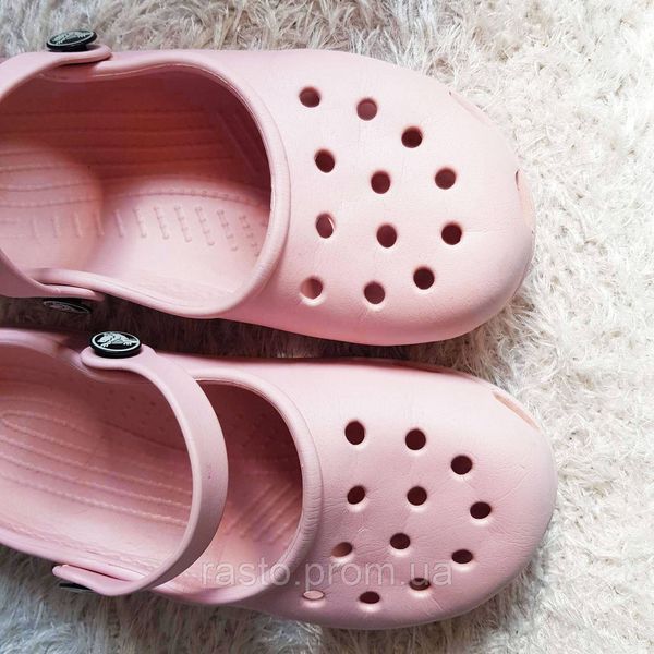 Кроксы фирмы Crocs 3-5 размера розовые пудровые (наш 35-36 размер) 2254473866 фото