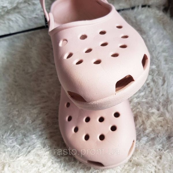 Кроксы фирмы Crocs 3-5 размера розовые пудровые (наш 35-36 размер) 2254473866 фото