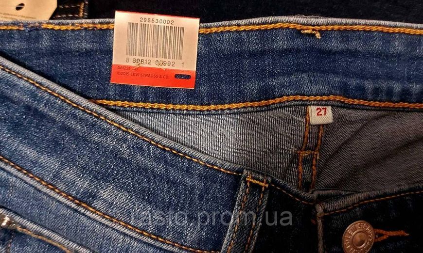 Женские джинсы LEVIS 711 Twisted W27 оригинал. Лимитировання коллекция L711twisted фото