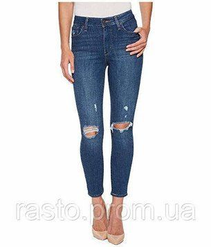 Женские джинсы с высокой посадкой LEVIS hight rise 721 синие дратые W25 L721dir фото