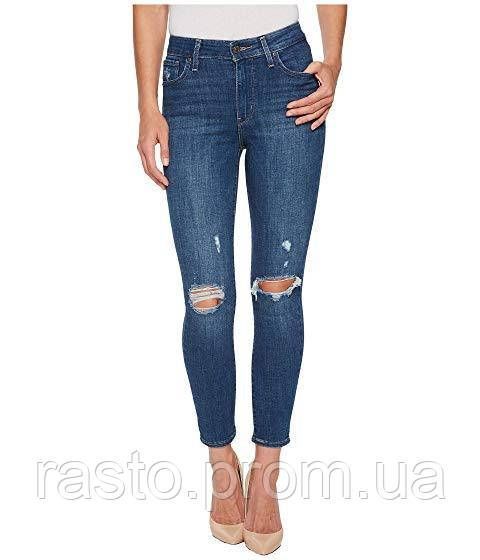 Женские джинсы с высокой посадкой LEVIS hight rise 721 синие дратые W25 L721dir фото