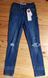 Женские джинсы с высокой посадкой LEVIS hight rise 721 синие дратые W25 L721dir фото 5