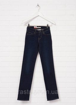 Женские темносиние джинсы LEVIS 714 straight W23 L32 инновационный стрейч 1394065570 фото