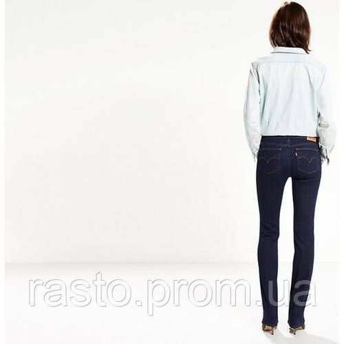Женские темносиние джинсы LEVIS 714 straight W23 L32 инновационный стрейч 1394065570 фото