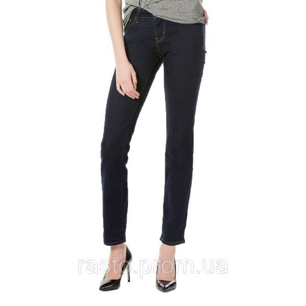 Женские темносиние джинсы LEVIS 714 straight W23 L32 инновационный стрейч 1394065570 фото