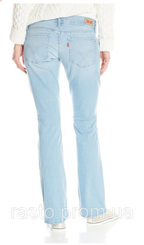 Джинсы levis 524 boot cut. Голубые классические джинсы W26 W30 Л14 фото