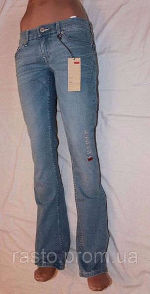 Джинсы levis 524 boot cut. Голубые классические джинсы W26 W30 Л14 фото