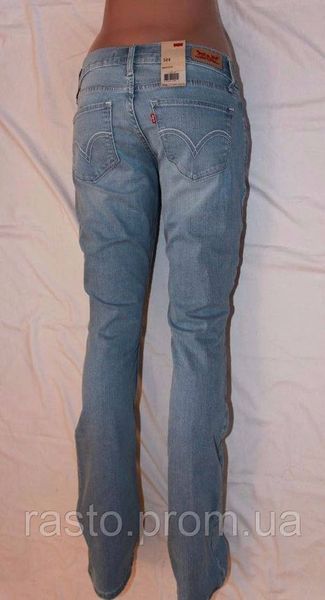 Джинсы levis 524 boot cut. Голубые классические джинсы W26 W30 Л14 фото