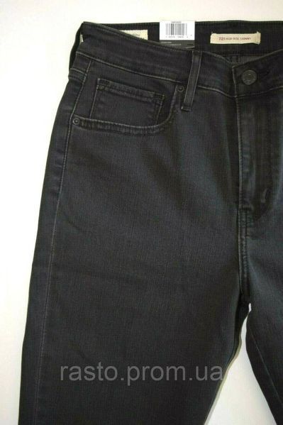Женски джинсы LEVIS 721 скульптор скинни с высокой посадкой W27 оригинал США. Темносерые с бантиками . L721 bantik фото