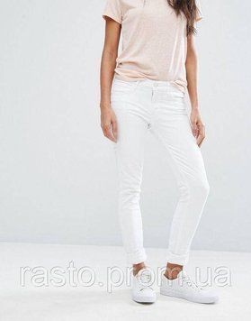 Белые женские джинсы Levis skinny укороченные с отворотом W30 (оригинал США) Последние! LevSSk2 фото