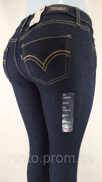 Джинсы скинни Levis 535 legginns superskinnyW32 плотные классика Л535 темносиние англ фото