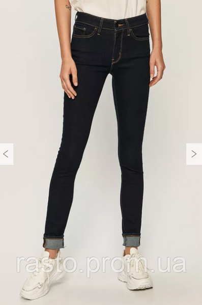 Джинсы скинни Levis 535 legginns superskinnyW32 плотные классика Л535 темносиние англ фото