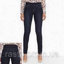 Levis Womens Perfectly Slimming pull on jeans W28 cиние джинсы скинни с резинкой вверху 495173905 фото