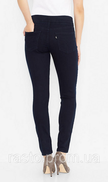 Levis Womens Perfectly Slimming pull on jeans W28 cиние джинсы скинни с резинкой вверху 495173905 фото
