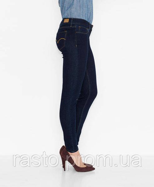 Levis Womens Perfectly Slimming pull on jeans W28 cиние джинсы скинни с резинкой вверху 495173905 фото