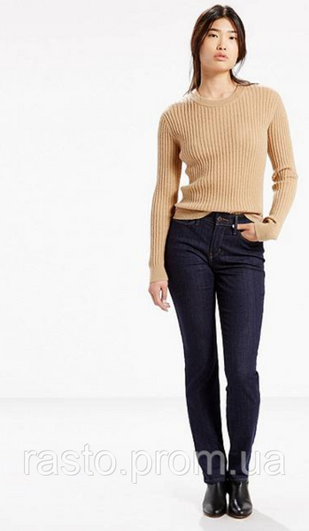 Женские джинсы Levis bold curve straight W25L32 темносиние оригинал США Л27 фото