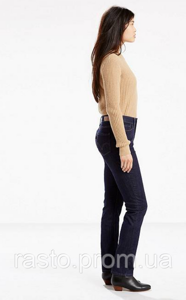 Женские джинсы Levis bold curve straight W25L32 темносиние оригинал США Л27 фото