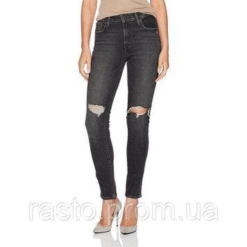 Женские формирующие джинсы скинни с высокой посадкой на талии LEVIS 721 W31 серые L721dir фото