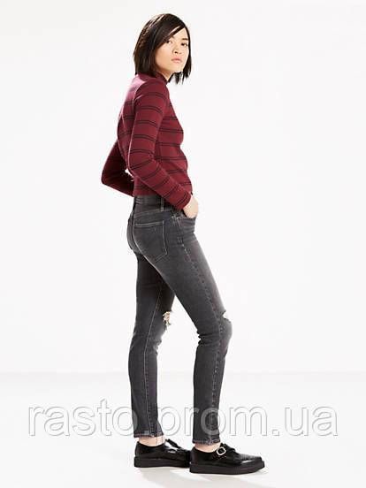 Жіночі формувальні джинси скіні з високою посадкою на талії LEVIS 721 W31 сірі L721dir фото