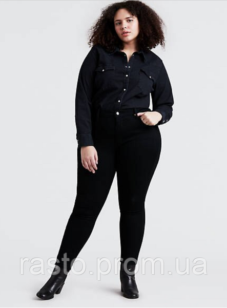Черные женские джинсы из США Signature by Levi Strauss W22 (W34-W36) 1771049335 фото