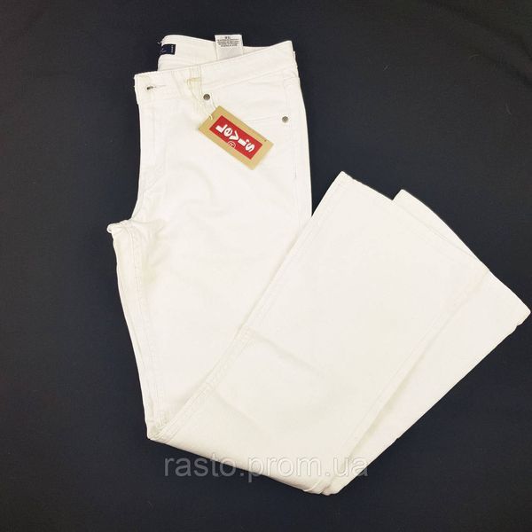 Женские белые джинсы с широкими штанинами Levi's 518 Boot Cut Jeans, 13 Medium (W31, W32) последние! Уценка LevSBoot1 фото