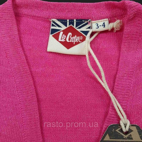 Малиновое разогревочное болеро кофта для девочки LEE Cooper 110,116,122 1640473953 фото