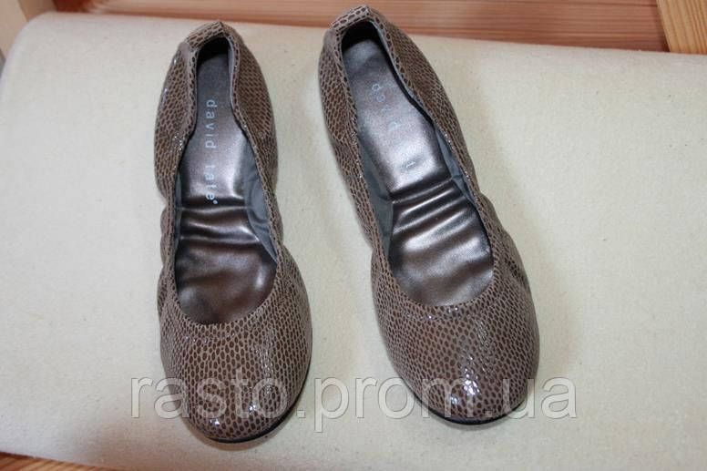 Балетки c круглым носом на резинке David Tate США 7W 37 размер 24см 492408160 фото