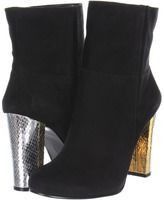 Черные замшевые сапоги полусапожки ботильоны Nine West на устойчивом каблуке, 37, 38 492408512 фото