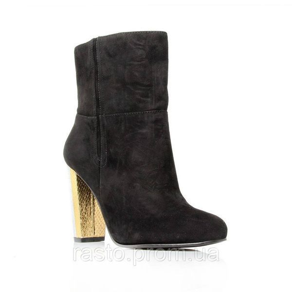 Черные замшевые сапоги полусапожки ботильоны Nine West на устойчивом каблуке, 37, 38 492408512 фото