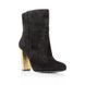 Черные замшевые сапоги полусапожки ботильоны Nine West на устойчивом каблуке, 37, 38 492408512 фото 4