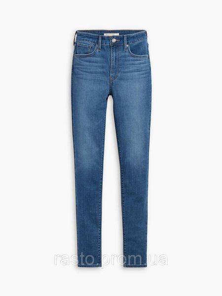 Синие джинсы скинни с высокой посадкой LEVIS 721 hight rise skinny серия плюс W34 большой размер L721S фото
