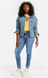 Синие джинсы скинни с высокой посадкой LEVIS 721 hight rise skinny серия плюс W34 большой размер L721S фото 3