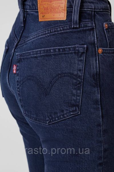 Женские классические прямые джинсы с высокой посадкой LEVIS 505 straight W30 L32 темносиние 1446004588 фото