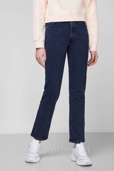 Женские классические прямые джинсы с высокой посадкой LEVIS 505 straight W30 L32 темносиние 1446004588 фото