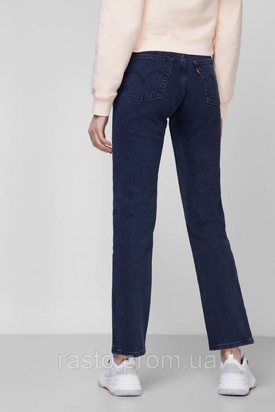 Женские классические прямые джинсы с высокой посадкой LEVIS 505 straight W30 L32 темносиние 1446004588 фото