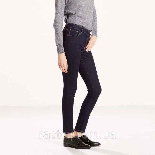 Темносиние джинсы c высокой посадкой LEVIS 721 W28, W31 оригинал США L721ts фото