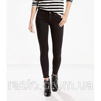 Levis legging Жіночі чорні звужені джинси W28 класичні чорні джинси скіні. LmidRiseSkinny фото