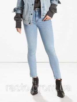 Женские джинсы с высокой посадкой LEVIS hight rise 721 синеголубые дратые W29. Сток. L721dir фото