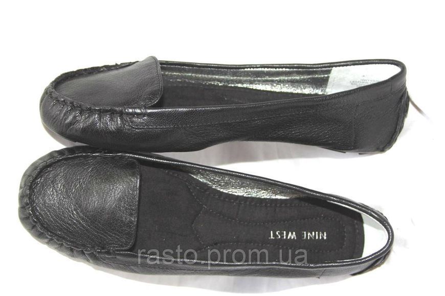 Мокасины топсайдеры черные Nine West, нубук 37.5, 38.5, 39 578 фото
