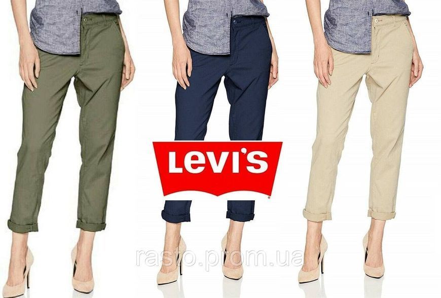 Синие женские штаны чиносы LEVIS CHINO W30, W31 1335821685 фото