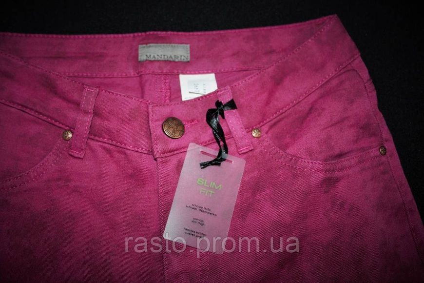 Женские джинсы mandarin Германия марсала slim fit дудочки 502817985 фото