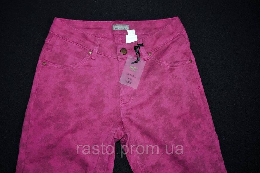 Женские джинсы mandarin Германия марсала slim fit дудочки 502817985 фото