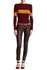 Женские кожаные джинсы levis 535 супер скинни W26 Levis super skinny biker jeans коричневые . Л535 кожа фото