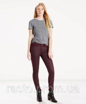 Женские кожаные джинсы levis 535 супер скинни W26 Levis super skinny biker jeans коричневые . Л535 кожа фото