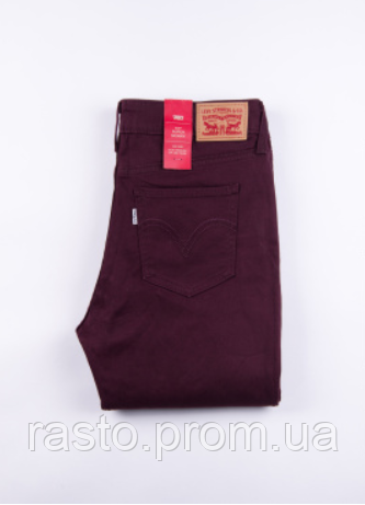 Женские кожаные джинсы levis 535 супер скинни W26 Levis super skinny biker jeans коричневые . Л535 кожа фото