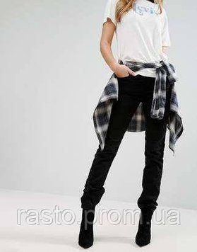 Черные джинсы LEVIS slight curve Straight W25 W26 L36 высокий рост Л21 фото